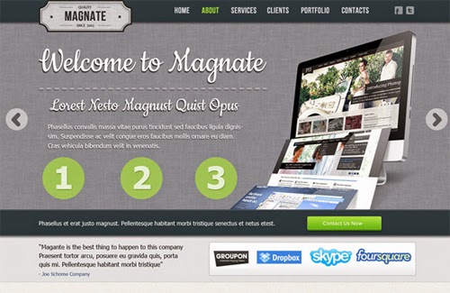 20 Best Free Template Website PSD File