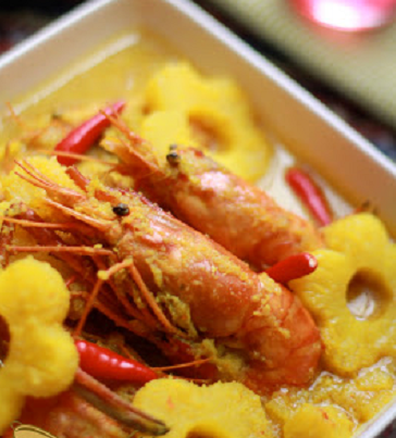 Resepi udang galah lemak jintan manis