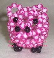 Piggy Beaded Puppet 2 - Art Ria Crafts by Monica Ria