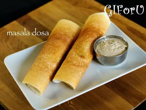 Masala Dosa Recipe-how to make Masala Dosa Recipe at GIforU