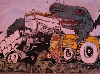 Street Graffiti Monsters and Truck
