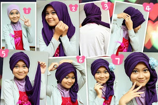 10 Tutorial Hijab Untuk Pesta Simpel  2016