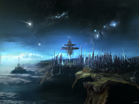Breathtaking Future City Concept Art 