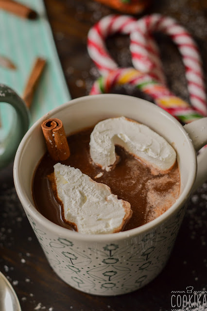 Hot Chocolate with Christmas Cubes 