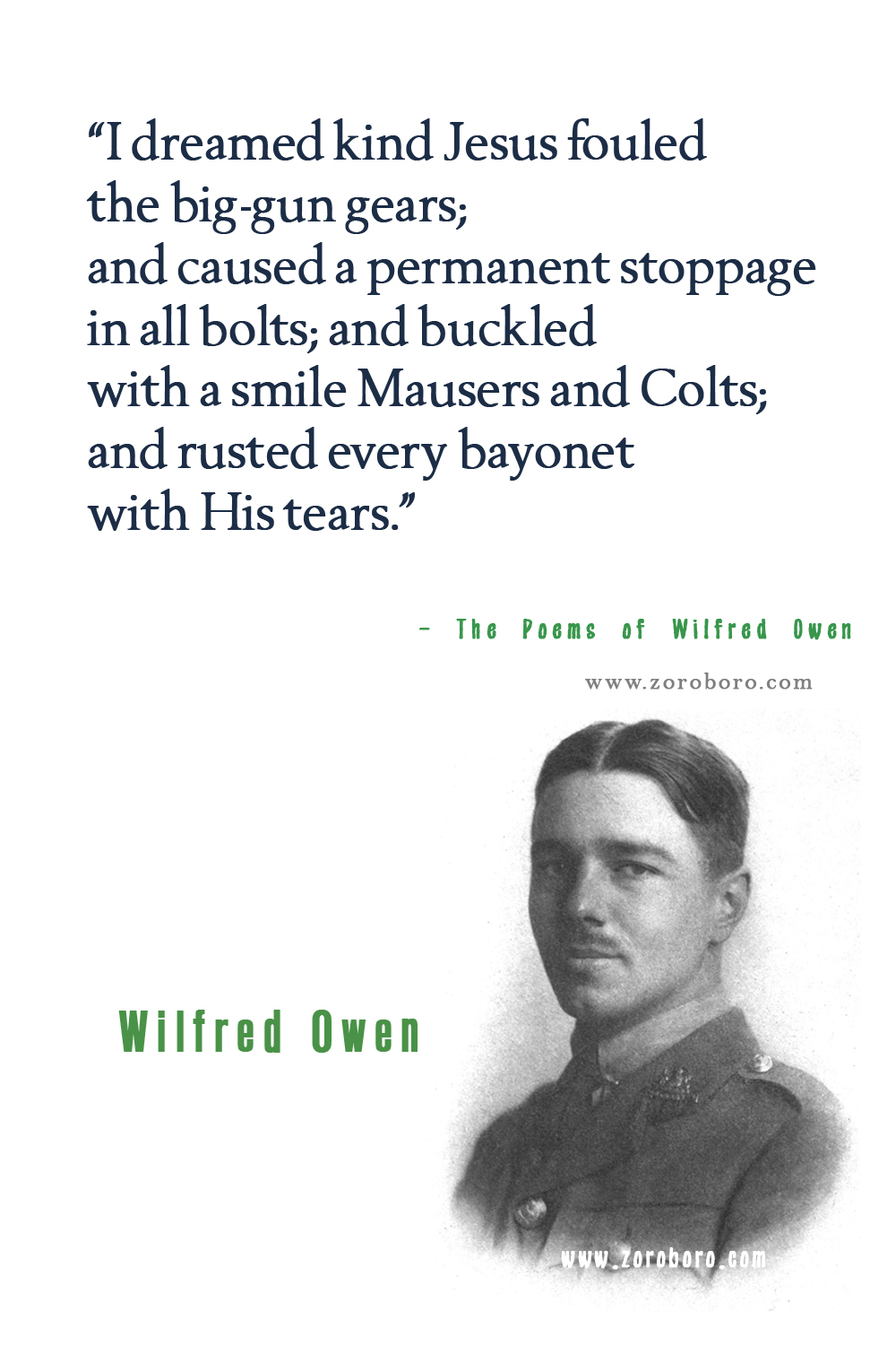 Wilfred Owen Quotes, Wilfred Owen Poet, Wilfred Owen Poetry, Wilfred Owen Poems, Wilfred Owen Books Quotes, Wilfred Owen.