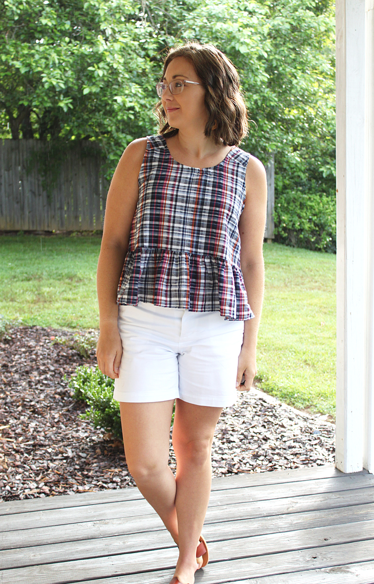 Free Peplum Tank // Sewing For Women