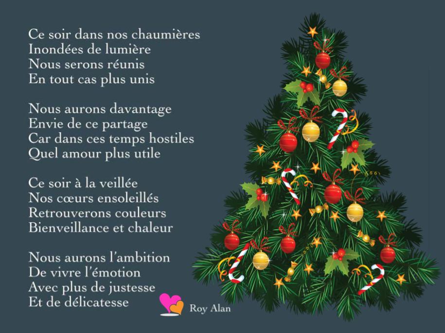 Joyeux Noel Poemes Textes Meilleurs Vœux Poesie D Amour