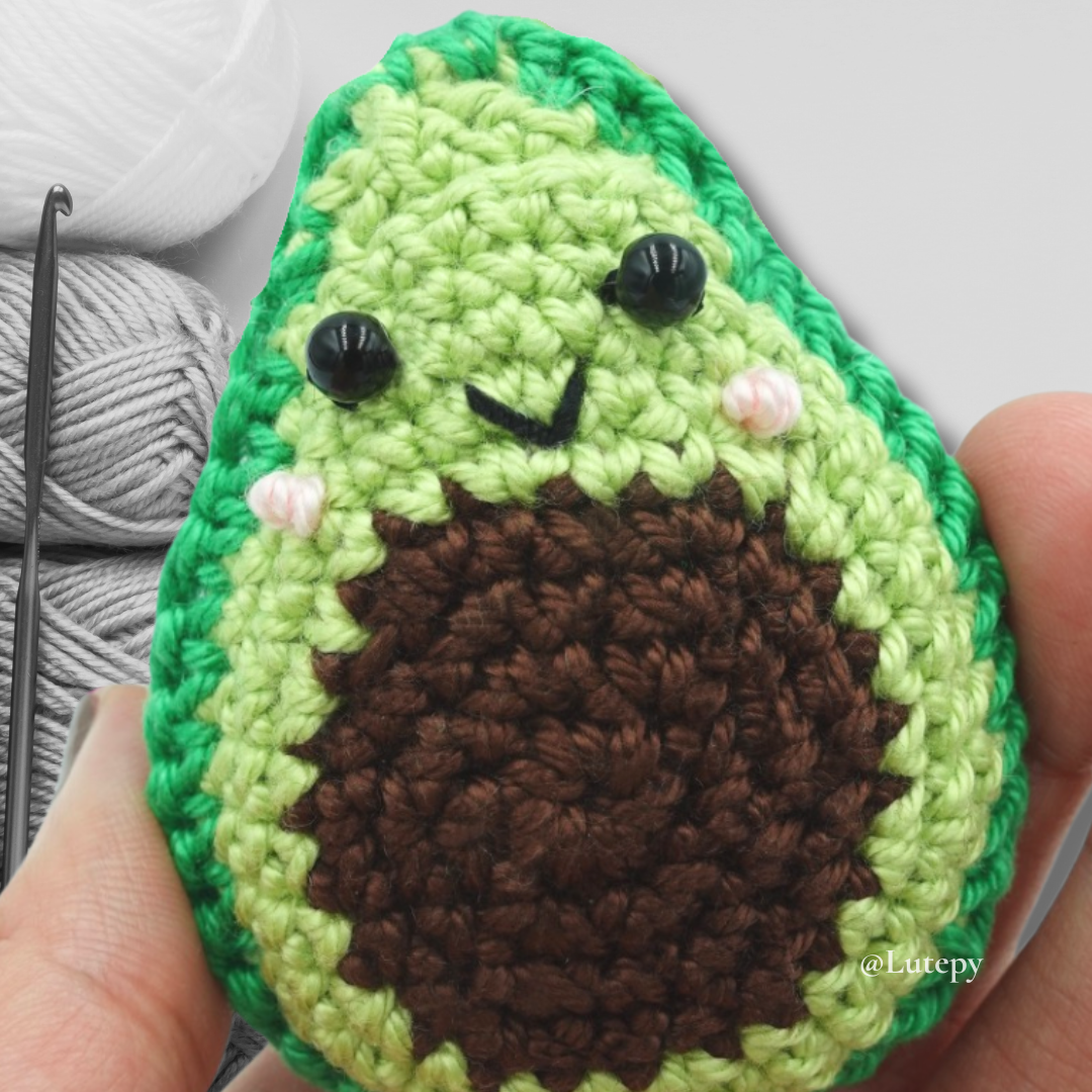 Tutorial avocado crochet