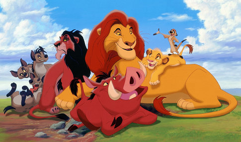 cartoon lion king