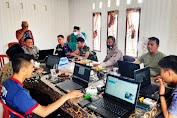 Personel Polsek Leuwisari, Laksanakan Monitoring Giat Input Data Vaksin Wilayah Kecamatan Sariwangi.