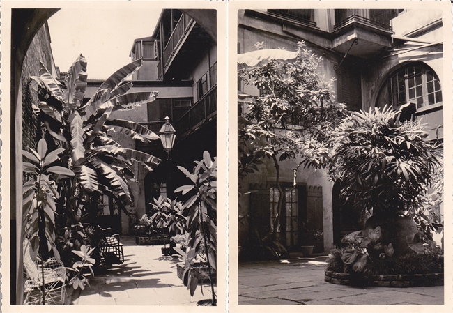 Courtyards on Royal Street, New Orleans 1956