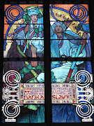 1931 Design for a stainedglass window in St. Vitus Cathedral detail