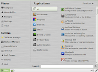 LinuxMint 13 main menu screenshot image