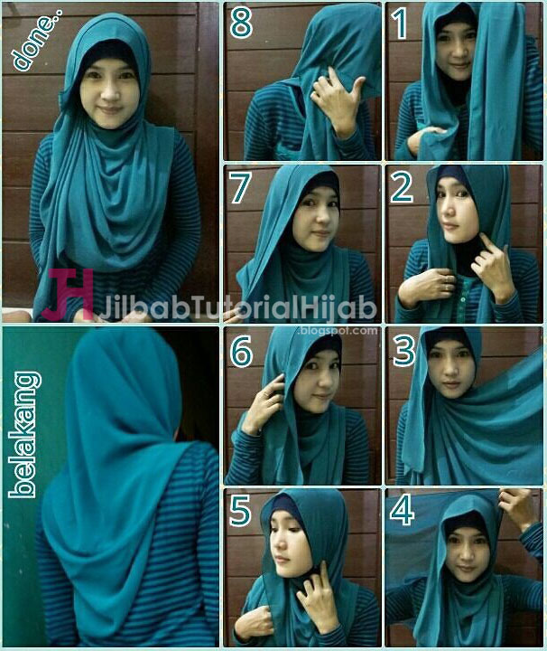 5 Tutorial Style Hijab Pashmina yang Menutupi Bagian Dada  Jilbab Tutorial Hijab