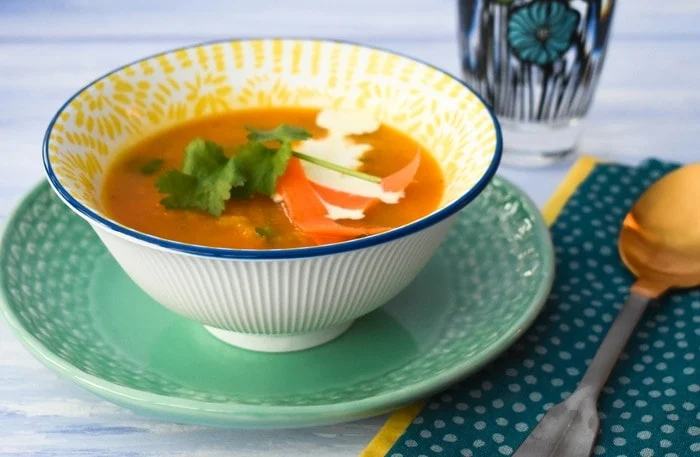 Slow Cooker Carrot & Coriander Soup