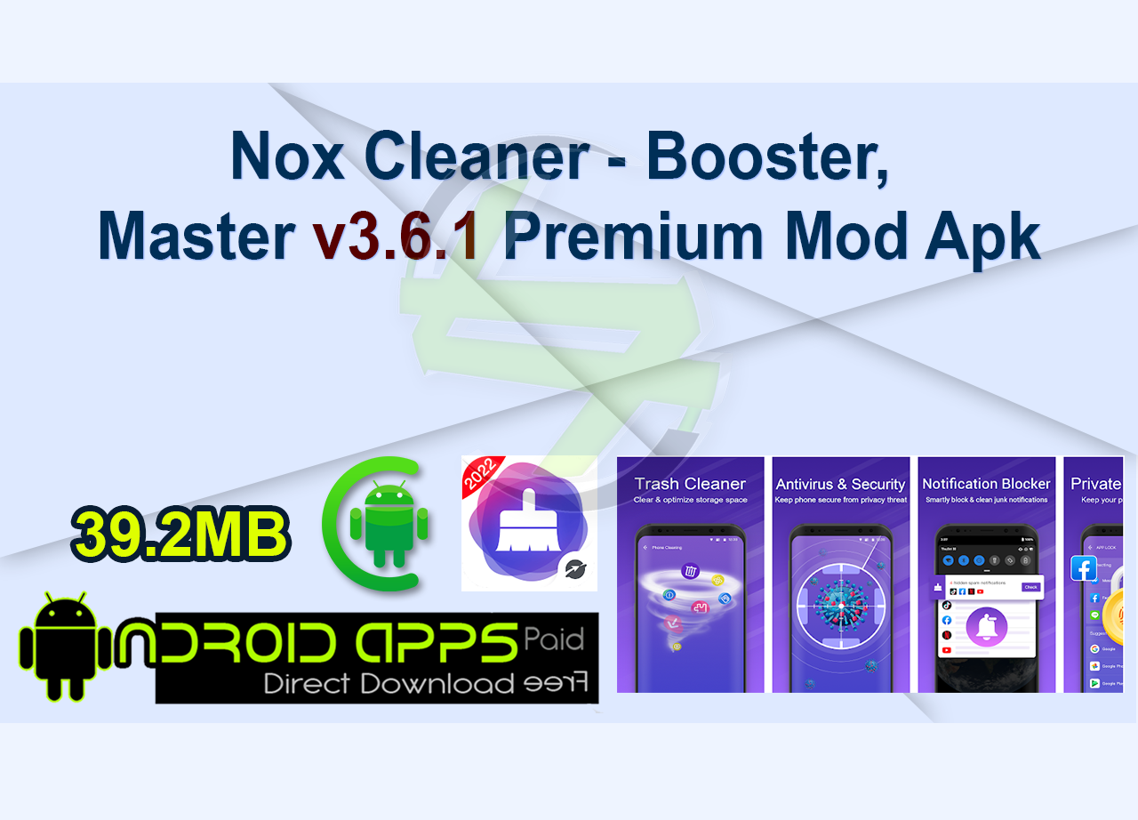Nox Cleaner – Booster, Master v3.6.1 Premium Mod Apk