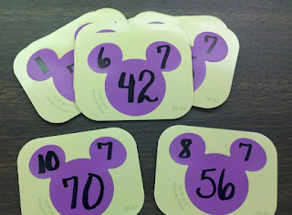 Fern Smith's Classroom Ideas A Mickey Mouse Spin on Triangular Flash Cards