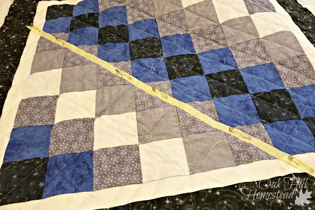 How to quilt straight lines.