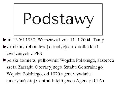 agent CIA, Miecz i Pług, PPS, żołnierz, Polish Viking, Jack Strong, Mewa