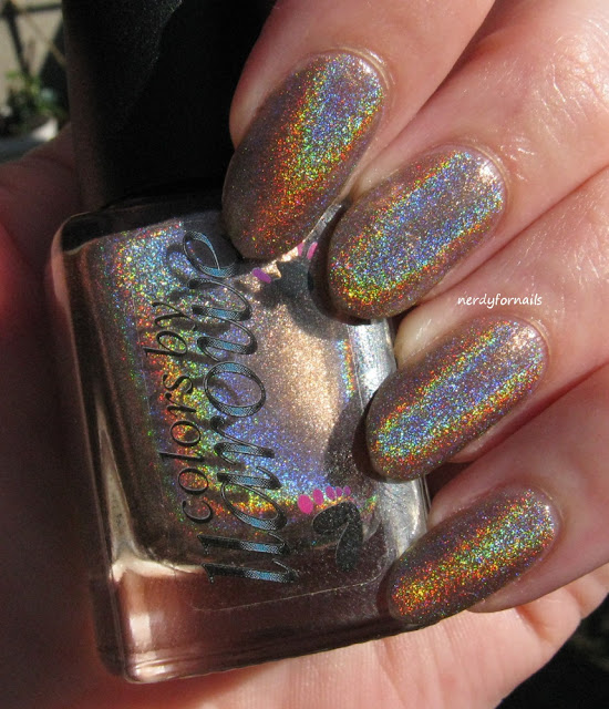 Interview Appropriate Nails CBL Colors By Llarowe Blonde Ambition Super Holo