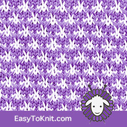 Textured Knitting 18: Thorn | Easy to knit #knittingstitches #knittingpattern