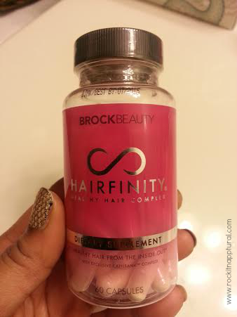 open and honest about her experience with using Hairfinity vitamins 