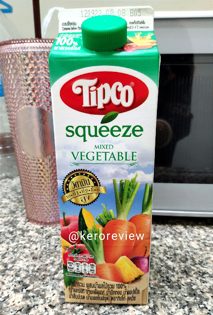 รีวิว ทิปโก้ สควีซ น้ำผักรวมผสมน้ำผลไม้รวมพาสเจอร์ไรส์ (CR) Review Pasteurized Mixed Vegetable and Fruit Juice, Tipco Squeeze Brand.