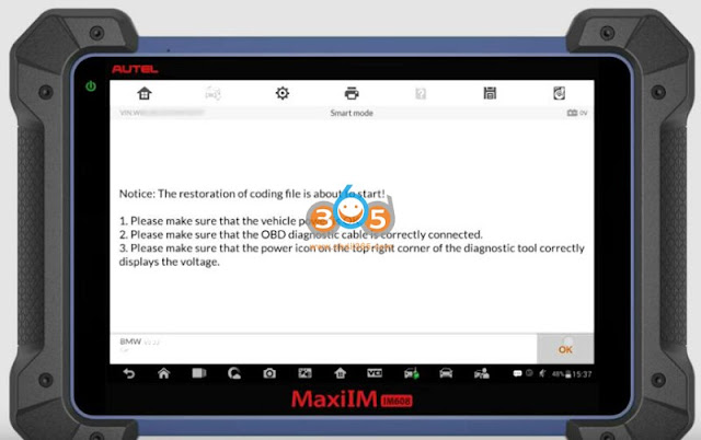 Solve Autel IM608 BMW FEM All Keys Lost Car Not Start 6