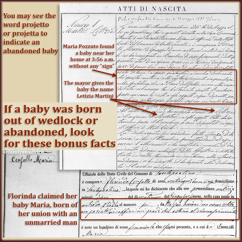 If someone in your family tree was abandoned or born out of wedlock, don't overlook these important facts.