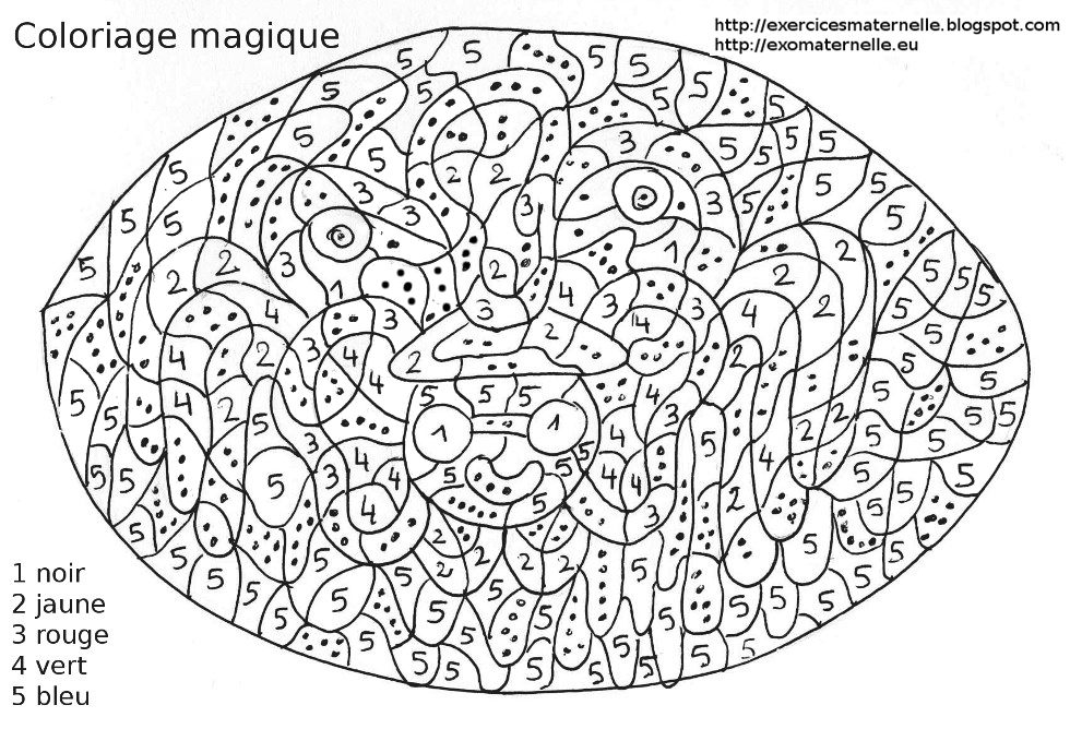 coloriage chiffres maternelle