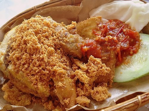 Original Indonesian Recipe: Ayam Goreng Penyet (Indonesian 
