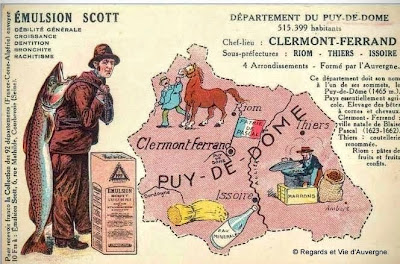 Anciennes Publicités d'Auvergne en couleurs