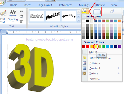  Para pembaca yang budiman kali ini aku akan mengembangkan sebuah tutorial Cara menciptakan goresan pena Cara menciptakan goresan pena 3D di microsoft word