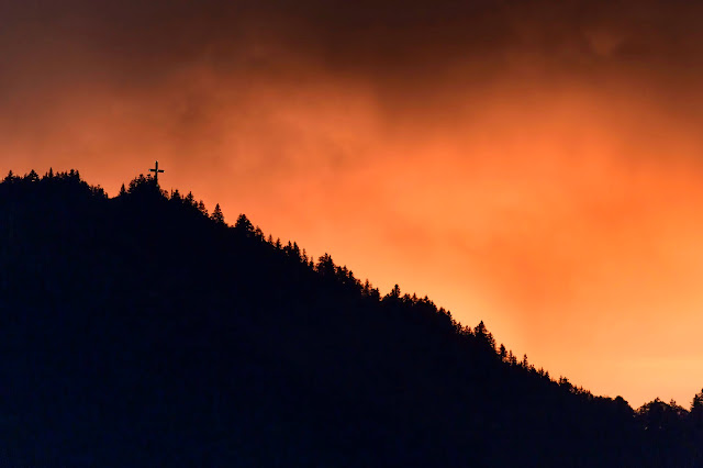 Sunset on the Blue Ridge Parkway near Waynesville, NC