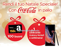 Logo Concorso ''Festeggia il Natale con Coca-Cola e My Chef'': vinci 100 buoni Amazon da 150€ e 8 Smartphone