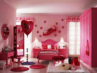 Desain Kamar Anak Cewek Cat Warna Pink Cantik Modern