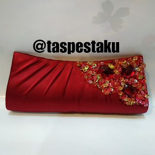 Handmade Tas Pesta Maroon