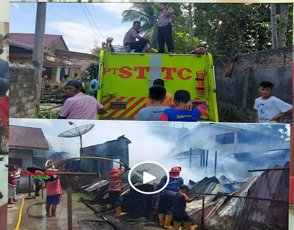 PT STTC Turut Padamkan Kebakaran 2 Unit Rumah di Simalungun, Ini Pemiliknya