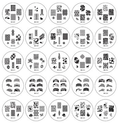 bundle monster nail art stamping plates 2011