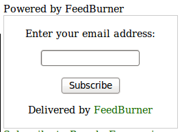 feedburner default gadget design