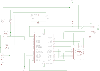 LED dot matrix development board Schematic 