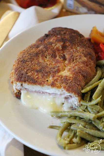 Cordon bleu maison pané Chapelure Biscotte épices