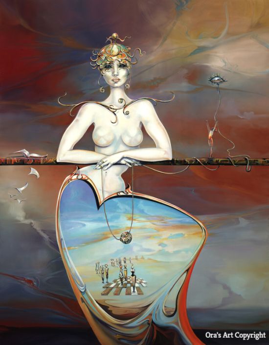 Ora Tamir arte pinturas surreais futuristas hans donner dali