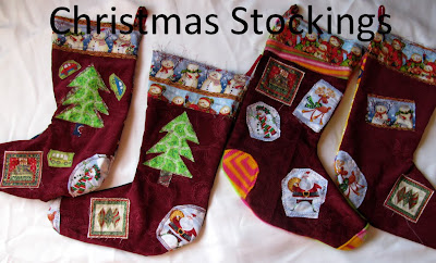 sewing custom christmas stockings