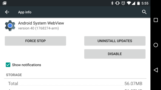 Android System WebView