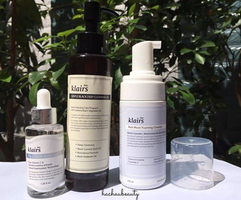 Review Klairs: Cleansing Oil, Sữa rửa mặt, Serum vitamin C, serum klairs, facial wash, klairs