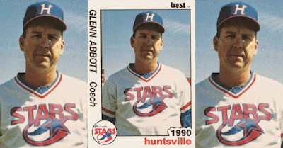 Glenn Abbott 1990 Huntsville Stars card