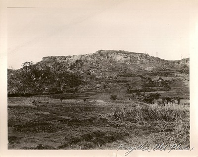 Photo 2 marked Okinawa note the caves in the ridge