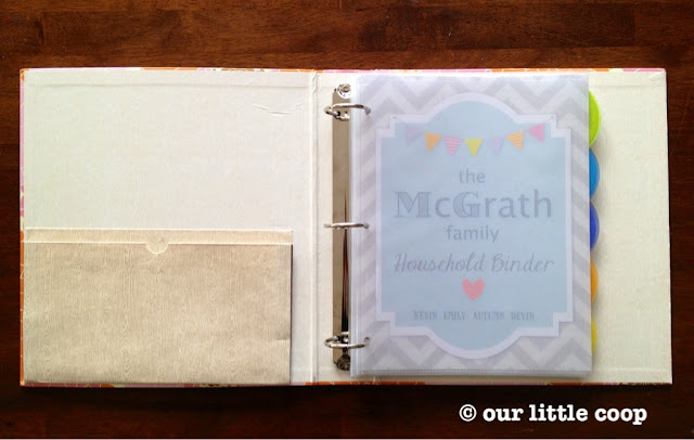 household binder family organizer 