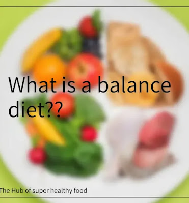 Healthy balance meal